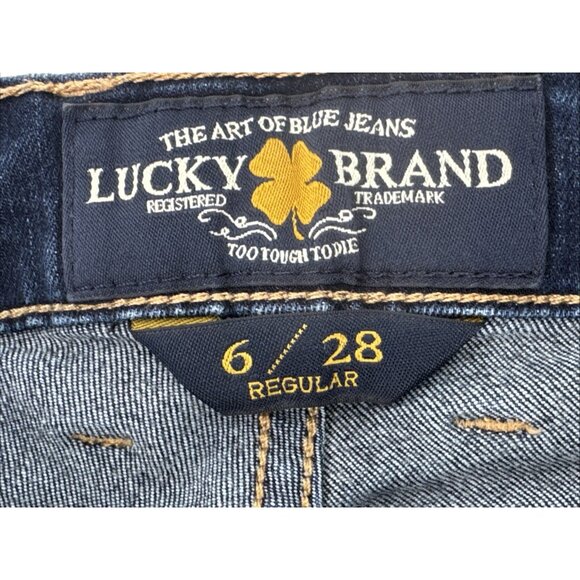 Lucky Brand Pants Womens 6 28 Sofia Skinny Jeans Stretch Denim Dark Mid 30x31 - Picture 2 of 15